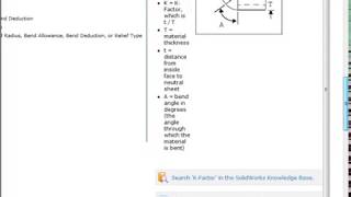 SolidWorks Sheet Metal Study, 01 Sheet Metal Design   04 Bend Allowance