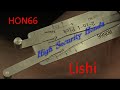 (447) HON66 Lishi Pick & Decode of Honda Door Lock