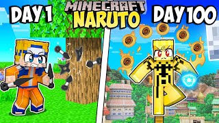 I Survived 100 Days as NARUTO in Minecraft