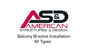 ASD Balcony Bracket Installation Video All Types