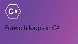 C# Programming Tutorial 14 - Foreach loops