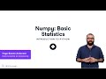 NumPy Basic Statistics | Python