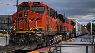 Trains and Wind in Edmonds, WA