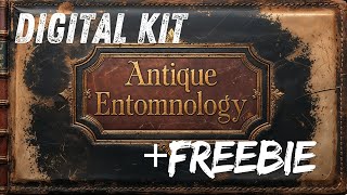 FREEBIE ALERT! ANTIQUE ENTOMOLOGY DIGITAL KIT & A SURPRISING NEW BINDING METHOD
