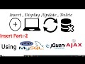 CRUD 2: Insert Data Using Ajax jQuery PHP MySQL Bootstrap part:2