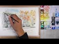 これぞペンが生きるモチーフ　／　旧東京音楽学校奏楽堂 【透明水彩風景画】 good job of the pen　【watercolor】