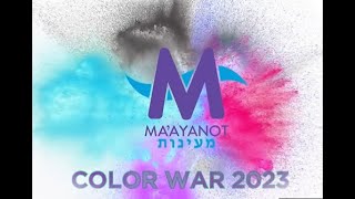 Ma'ayanot Color War 2023!