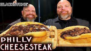 HOW TO MAKE AUTHENTIC PHILLY CHEESESTEAKS ON THE BLACKSTONE GRIDDLE! EASY RECIPE