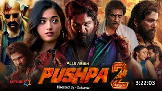 Pushpa 2 Full Movie Hindi Dubbed South 2024 Hd Facts | Allu Arjun | Rashmika Mandanna | Best Movie