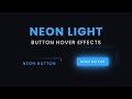 Neon Light Button Animation Effects on Hover | CSS Snake Border