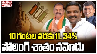 10 గంటల వరకు 11. 34% పోలింగ్ శాతం నమోదు | Graduate MLC Election Polling  | Mahaa Telangana