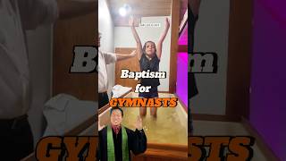 What Happens When Gymnasts Get Baptized? 💦 #funny #baptism