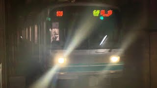 30S 東京メトロ9000系9116F 各駅停車日吉行き 埼玉高速鉄道南鳩ヶ谷駅(SR-21)到着(警笛あり)