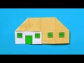 Kreasi Rumah dari Kertas Origami | Easy Origami House | Origami Bangunan