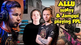 ENCE Allu playing FPL with suNny and Jamppi in Dust2 | CSGO