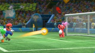 Mario and Sonic at The Rio 2016 Olympic Games Football vs Duel Football