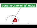 How to construct a 60-degree angle