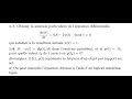 ODE - Particular solution of a differential equation with initial condition