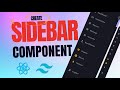 Build a Retractable Sidebar Component purely in ReactJS and Tailwind CSS | React Sidebar Navigation