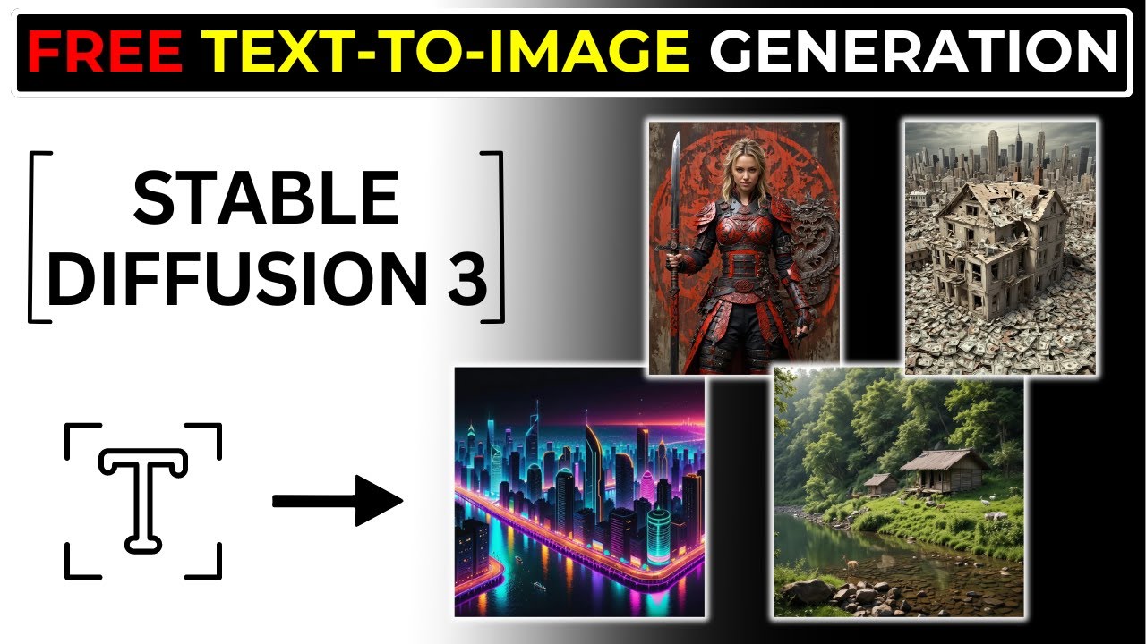Free Text To Image Generation Stable Diffusion 3 Youtube