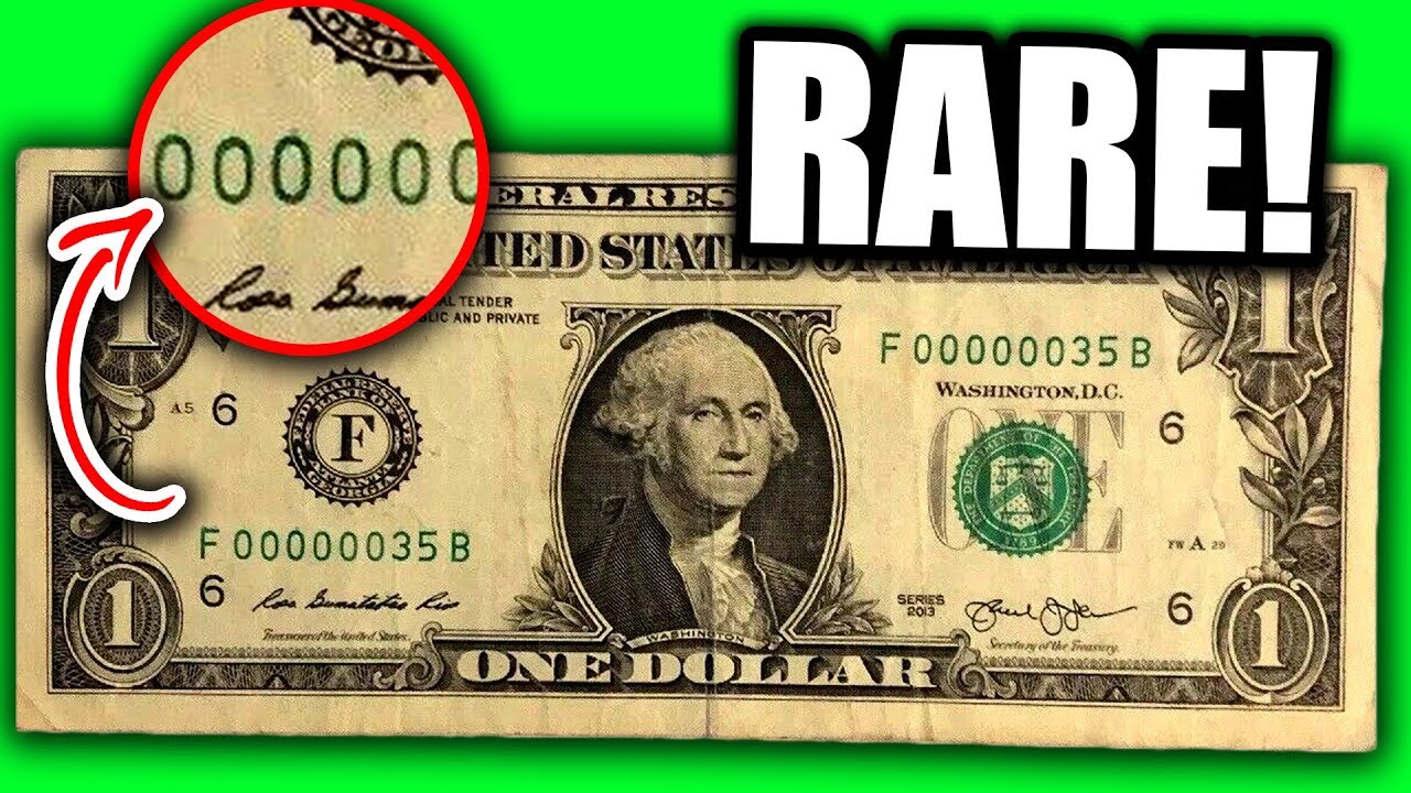 DON'T SPEND THESE RARE DOLLAR BILLS WORTH MONEY - FANCY SERIAL NUMBERS ...