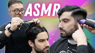 💈Relaxing AF💈 ASMR 💇🏻‍♂️ Haircut With London Barber - Curly Texture With Fade✂️