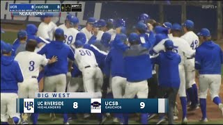 Gauchos celebrate ninth inning comeback win
