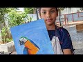 simple bird acrylic painting for beginners | art classes at kavi art studio #acrylic #art #painting