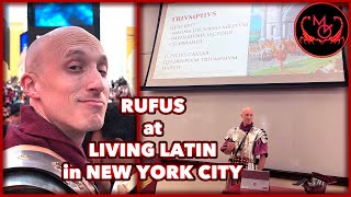 Roman Legionary gives speech on Roman Triumph at Living Latin in New York City ⚔
