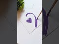 purple heart heart series 1 aesthetic purple borahae heart cute painting paint watercolor