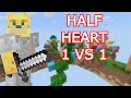 Winning With Half A Heart In Eggwars - Minecraft! #shorts