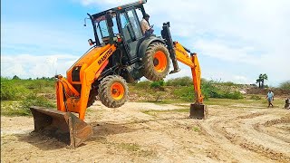 Wow! Manitou Terex 740s Backhoe Loader Dozer Stunt | Terex Manitou TLB 740s | Manitou Backhoe Loader