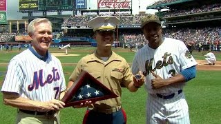 CWS@NYM: Mets honor the Veteran of the Game