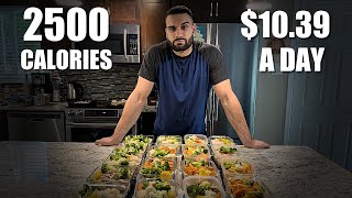 2500 Calorie Meal Plan | $10.39/ Day | Build Muscle & Lose Fat On A Budget