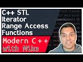 STL C++ Iterators - Range Access (non-member functions-begin,cbegin,etc) | Modern Cpp Series Ep. 137