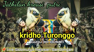 Jathilan kreasi putri kridho turonggo Gugu Windusari || live Sidomulyo Rejosari Bandongan