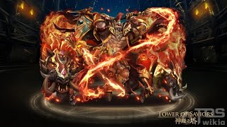 神魔之塔 8星究极熔炼火希腊神赫淮斯托斯双队长，班单下打出4.4兆伤害，全队打出近6兆伤害爆发！