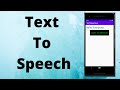 Text To Speech Recognition -Android  | Java| Android Studio Tutorial - Quick + Easy