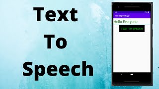Text To Speech Recognition -Android | Java| Android Studio Tutorial - Quick + Easy