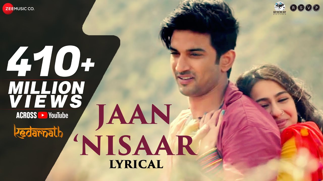 Jaan Nisaar Lyrical Kedarnath Arijit Singh Sushant Singh Rajput