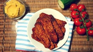 EASY Baked Tempeh Bacon Recipe (Vegan, Oil-Free)