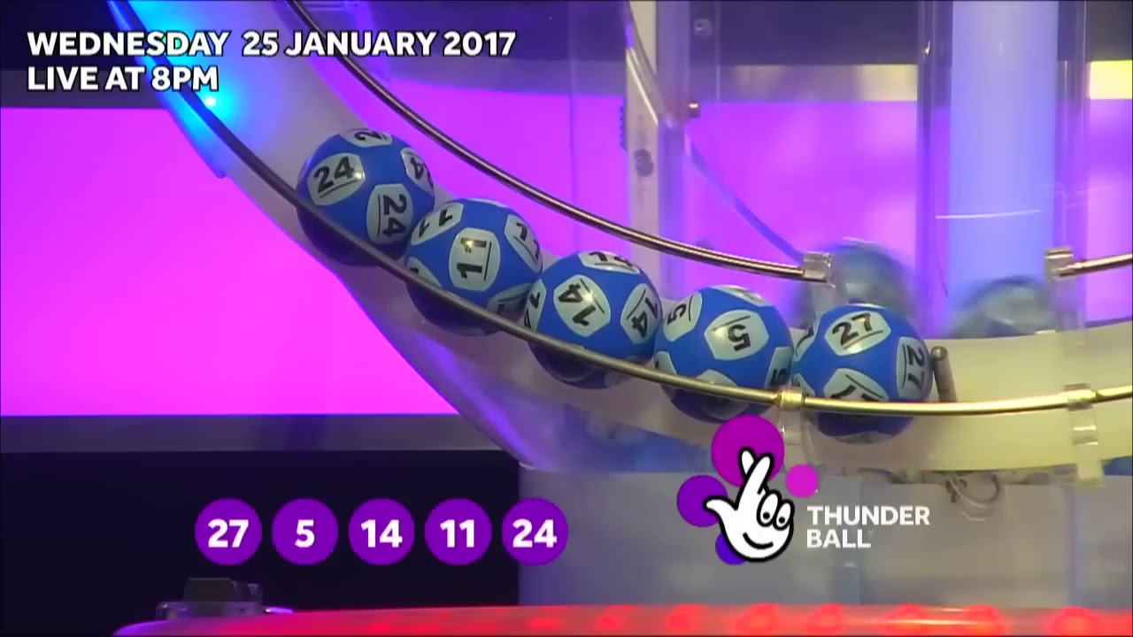 The National Lottery ‘Thunderball’ Draw Results From Wednesday 25th ...