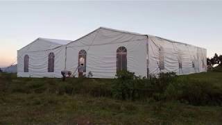 Instalación de Carpa Elegante 20X20 metros/Eventos Universales Amealco