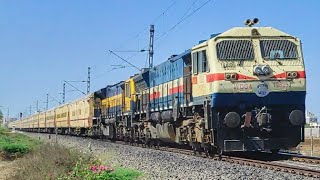 Bumper offlink Itarsi ET WDG 4 12825 WDG 4D 70725 hauling 19270 muzzafarpur porbandar express train