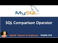 sql comparison operator | comparison operators in sql | mysql #16