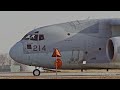 入間基地 冬の終わり c 2輸送機などの離着陸　take off and landing of c 2 transport aircraft etc.　jasdf iruma air base