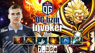 Invoker Mid | OG.bzm | BZM 16 YEAR OLD SUPER FAST FINGER INVOKER | 7.30e Gameplay Highlights