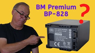 BM Premium BP-828 battery compared to the Canon OEM battery that it replaces.