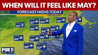 NYC weather forecast for May 1