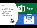 Send bulk e-mails with different attachments. VERY SIMPLE! - Excel.